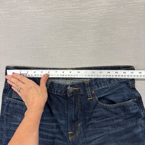 American Eagle Jeans Mens 34 x 32 Original Boot Medium Wash 100% Cotton Denim - Picture 11 of 15